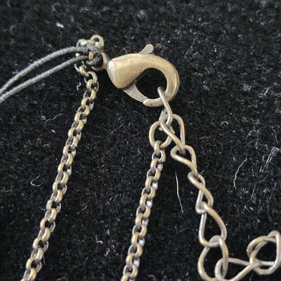 Antique Brass Gold Circle Pendant Cookie Lee Necklace NWT - Picture 9 of 12